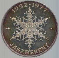 1977. "Jászberény / 25 éves a Hűtőgépgyár" emlékérem (42.98g/0.835/43mm) tokban T:PP