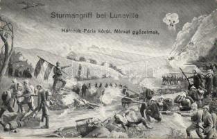 Sturmangriff bei Luneville / Military WWI