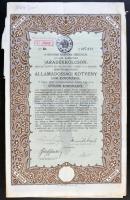 Budapest 1917. "A Magyar Korona Országai 5 1/2%-kal kamatozó Járadékkölcsön - bemutatóra szóló ...