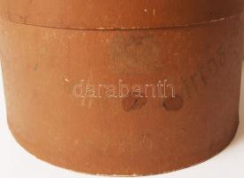 cca 1910 Szép állapotú nyúlszőr cilinder eredeti kalapdobozban. Fischer és Pártos, Szeged / Original...