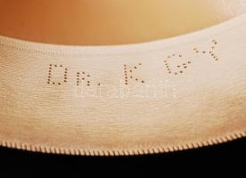 cca 1910 Szép állapotú nyúlszőr cilinder eredeti kalapdobozban. Fischer és Pártos, Szeged / Original...