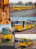 9 db színes fotó régi villamosokról / tram photos
