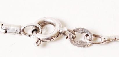 Násfa-forma függő citrin és ametiszt kövekkel, ezüst láncon, jelzett /	
silver pendant with amethyst...