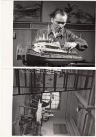 4 db fotó az Óbudai Hajógyár gyártmány modelljeiről 12x16 cm