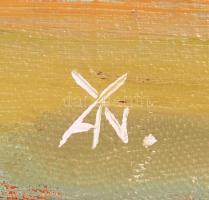 Jan Eresko: Tájkép. Olaj, vászon, jelzett, 53×69 cm