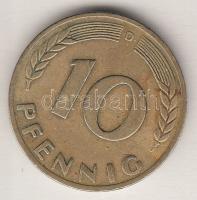 NSZK 1949D 10Pf T:2-  GFR 1949D 10 Pfennig C:VF Krause KM#103