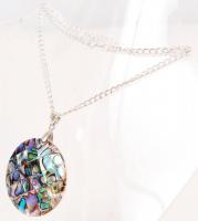 Mozaikos pau kagyló függő láncon /
paua pendant with necklace