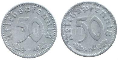 Német 3. Birodalom 1935E,D 50Pf (2x) T:2,2-
German Third Reich 1935E,D 50 Pfennig (2x) C:XF,VF
Kraus...