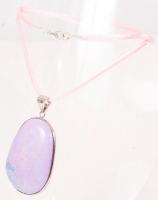 Opál függő textil láncon /
opal pendant with nacklace