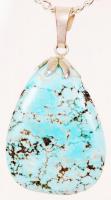Türkiz függő láncon /
turquoise pendant with nacklace