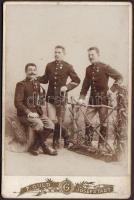 cca 1900 Josefstadt katonák fotó / military photo  12x17 cm