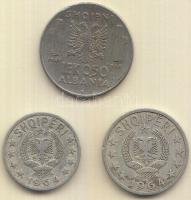 Albánia/Olasz megszállás 1941. 0,50L + Albánia 1964. 10Q + 20Q T:2,2-
Albania/Italian occupation 194...