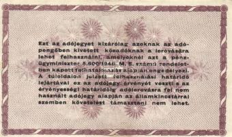 1946. 7db klf adópengő T:III