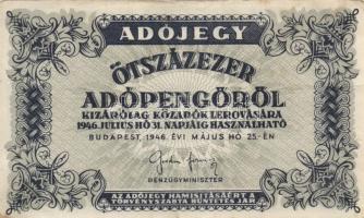 1946. 7db klf adópengő T:III