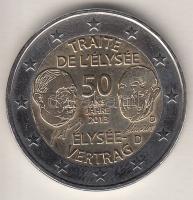 Németország 2013D 2E "50 éves a német-francia barátság" T:1
Germany 2013D 2 Euro "50t...