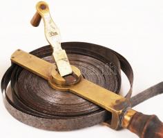 Régi fa nyeles mérőszalag / meter 20m