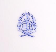 Herendi Viktória mintás levesestál, kézzel festett, jelzett, hibátlan, m:27 cm, h:35 cm