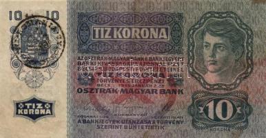 1915. 10K román körbélyegzővel T:III(szép papír)