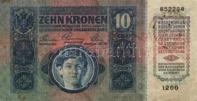1915. 10K román körbélyegzővel T:III(szép papír)