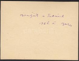 1934 Bontják a Tabánt, hátoldalán feliratozva, 8x6 cm