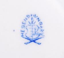 Herendi Viktória mintás húsos tál, kézzel festett, jelzett, hibátlan, h:42 cm, sz:32 cm