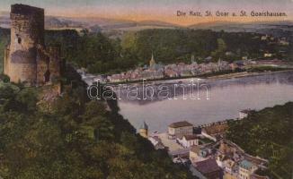 Sankt Goarshausen, Sankt Goar, Katz Castle (wet damage)