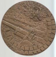 Lengyelország ~1970. "Bem József / 1. Varsói Tüzérdandár" Br emlékérem (69mm) szign.: Jóse...