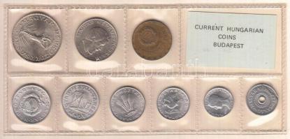 1980. 2f-10Ft 9db klf érmés forgalmi sor fóliatokban T:1