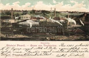 Pécs, Bányatelep; kiadja Özv. Tausz Vilmosné