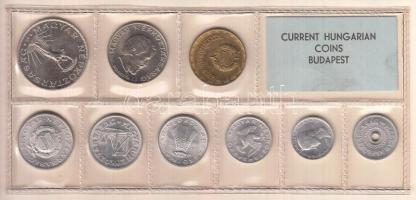 1976. 2f-10Ft 9db klf érmés forgalmi sor fóliatokban T:1