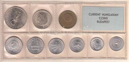 1975. 2f-10Ft 9db klf érmés forgalmi sor fóliatokban T:1