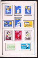 Izrael 360 darabos gyufacímke gyűjtemény, nagyon szépen rendszerezve, feliratozva, berakóban / Israe...