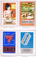 1973-1975 346 darabos magyar kártyanaptár gyűjtemény szépen rendezett gyűjteményben, feliratozva