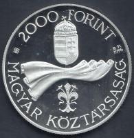 1996. 2000Ft Ag "50 éves a forint" T:PP tanúsítvánnyal