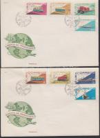 1965 Közlekedés sor 2 db FDC-n Mi 1120-1127