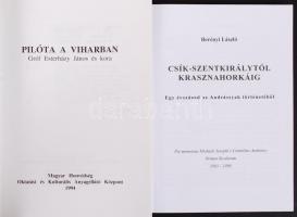 2db történeti témájú könyv: Berényi László: Csík-Szentkirálytól Krasznahorkáig. Pápa, 2009. Papírköt...