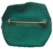 Osztrák-Magyar Monarchia 1915. "Ferenc József" tombak sapkajelvény (33x40mm), szign.: &quo...