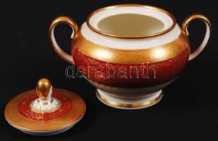 Rosenthal Aida hiányos mokkás készlet, részben kézzel festett, jelzett, hibátlan/ Rosenthal Selb por...