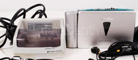 Goldstar AHA-F850 típusú használt rádiós sétálómagnó, tartozékokkal, használati útmutatóval