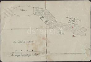 1896 Belépésre jogosító igazolvány az ezredéves díszfelvonulásra Királyi Palota udvarán emelt tribün...
