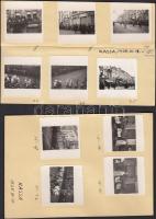 1938 Kőszeghy Elemér (1882-1954): Kassa visszatér, a Felvidék visszacsatolása, 26 db fotó, 4x4 cm