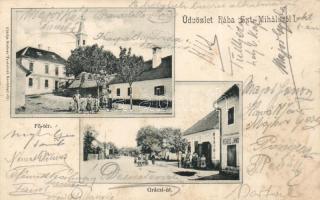 Rábaszentmihály Fő tér, Gráczi út, Kiskós János üzlete (kis szakadás / small tear)