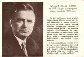 William Edgar Borah, irredenta, Magyar Nemzeti Szövetség kiadása (EK)