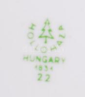 Hollóházi porcelán asztali  szett, jelzett, hibátlan 16×15 cm