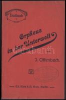 cca 1910 Orpheus in der Unterwelt - szövegkönyv / text book 32p.