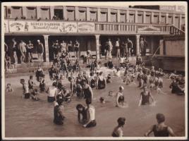 1927 Csillaghegyi Árpád Strandfürdő, 11x8 cm