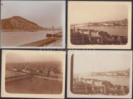 cca 1930-1940 Régi Budapest-fotók, 4 db, 12x9 cm