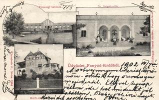 Fonyódfürdő Márfy villa, Dr Szigeti villa, társasági kabinok; Hoffmann Henrik kiadása