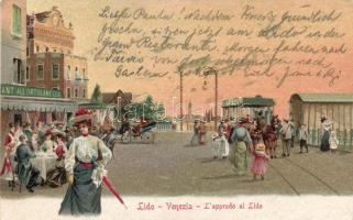 Venice, Venezia; Lido litho (EK)