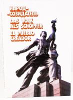 3 db könyv-Erdős László: Valami készül. Harc a szocialista realizmusért. Bp., 1964, Megvető Könyvkiadó. Egészvászon kötés, papírborítóval, jó állapotban; Alekszandr Dejneka: Az egyetemes festészet mesterei. Bp., 1984, Corvina. Papírkötés, kopottas állapotban; Magyar festészet a XX. században. Bp., 1971, Corvina. Egészvászon kötés, papírborítóval, kopottas állapot.  Das Volk als Schöpfer. Moszkva, 1981, Verlag der Presseagentur Nowosti. Kartonált, jó állapotban,valamint 17 db propaganda fotó 40x28 cm-es méretben